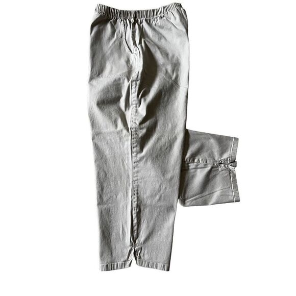 Denim & Company D& Co. khaki Capri pants size 1X - Picture 1 of 4